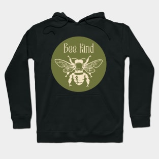 Bee Kind in Mossy Green Hoodie